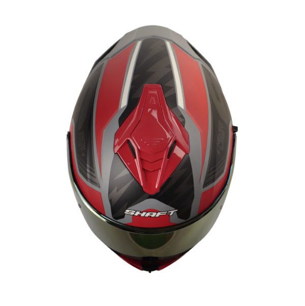 Casco Integral Shaft 598 GTR XEPA GRIS ROJO VISOR ROJO IRIDIUM - Imagen 3