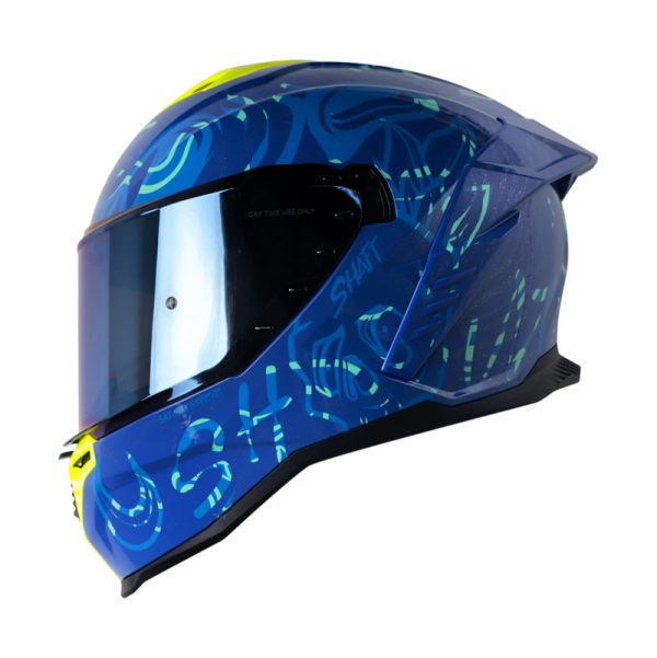 Casco Integral Shaft 598 GTR ADRENOCHROME AZUL VISOR AZUL IRIDIUM