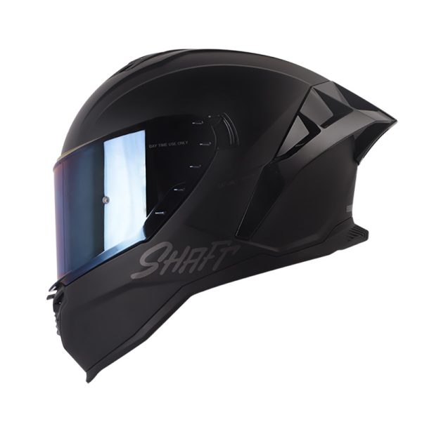 Casco Integral Shaft 598 GTR NEGRO MATE VISOR AZUL IRIDIUM