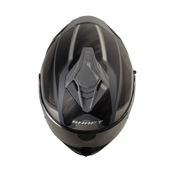 Casco Integral Shaft 598 GTR XEPA GRIS VISOR PLATEADO IRIDIUM - Imagen 3