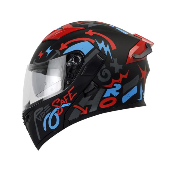 Casco ABATIBLE HRO 3400 DV EVO YEAH NEGRO GRIS MATE VISOR HUMO