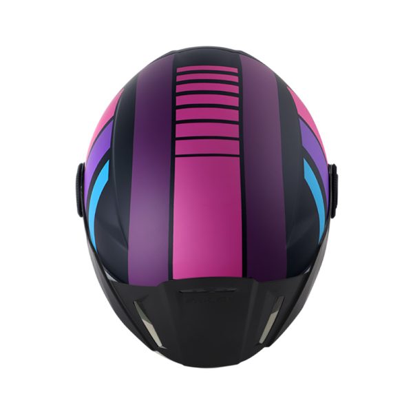 Casco Abierto SHAFT 212 SPEC NEGRO FUCSIA MATE VISOR FUCSIA IRIDIUM - Imagen 4