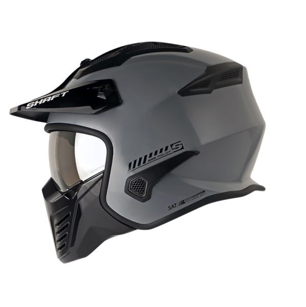 Casco Modular SHAFT 225 PILOT EVO SOLID GRIS NEGRO