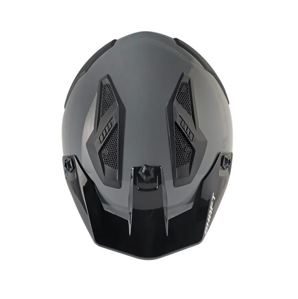 Casco Modular SHAFT 225 PILOT EVO SOLID GRIS NEGRO - Imagen 3