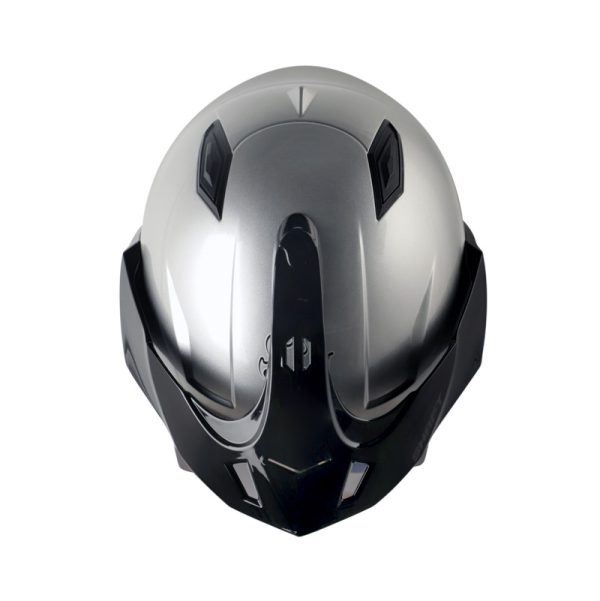 Casco Abierto SHAFT 227 TRIAL SOLID GRIS CROMADO - Imagen 3