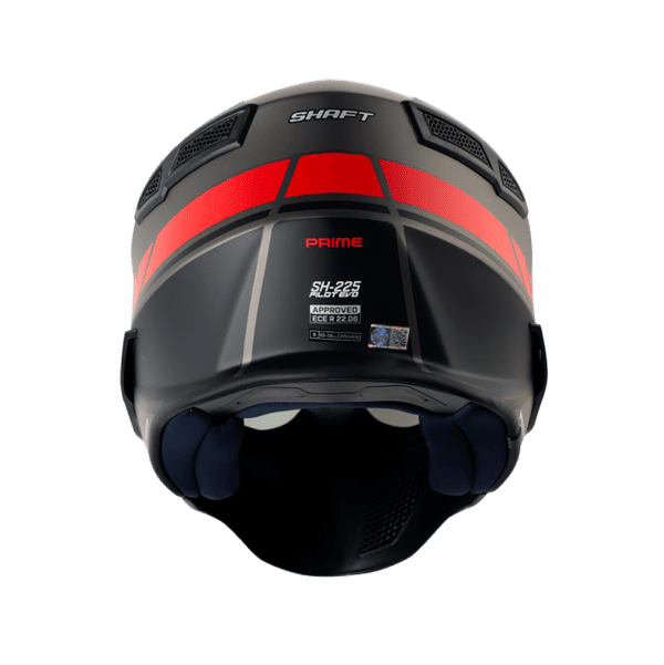 Casco Modular SHAFT 225 PILOT EVO PRIME NEGRO ROJO - Imagen 2