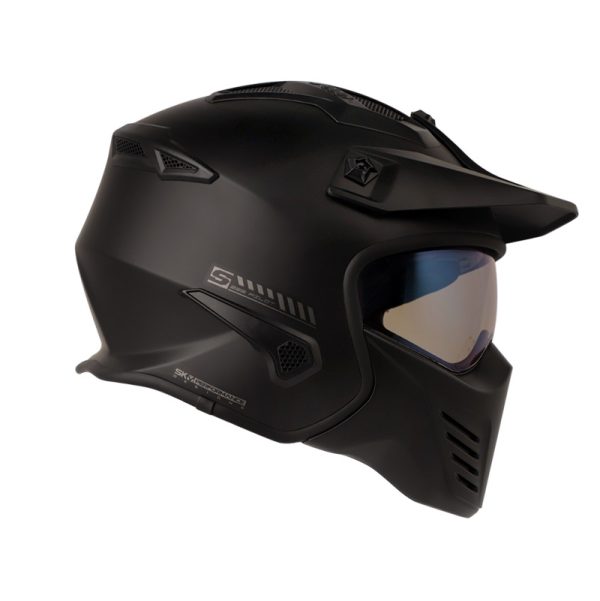 Casco Modular SHAFT 225 PILOT EVO SOLID NEGRO GRIS - Imagen 4