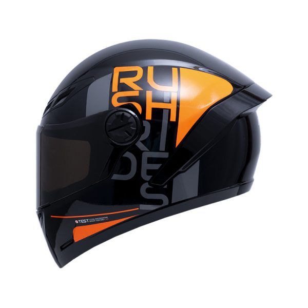 CASCO INTEGRAL ICH 501 DOPE NEGRO BRILLO NARANJA NEON VISOR HUMO
