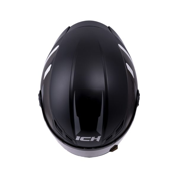 CASCO INTEGRAL ICH 501 FITAR NEGRO MATE GRIS VISOR HUMO - Imagen 3