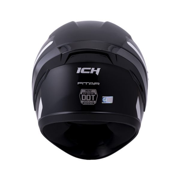 CASCO INTEGRAL ICH 501 FITAR NEGRO MATE GRIS VISOR HUMO - Imagen 2