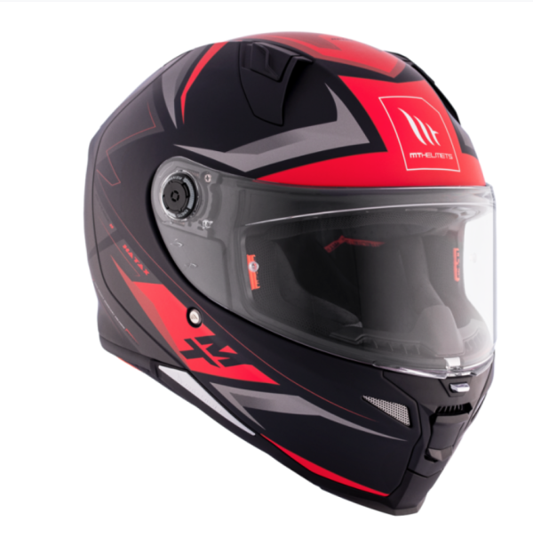 Casco Integral MT Revenge 2 110 B Hatax B5 Negro Rojo Mate - Imagen 4