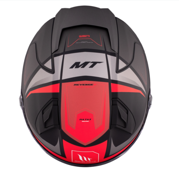 Casco Integral MT Revenge 2 110 B Hatax B5 Negro Rojo Mate - Imagen 8