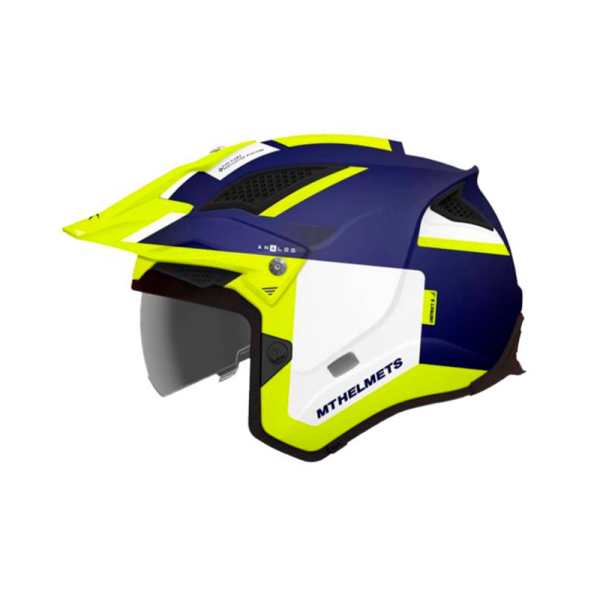 Casco Abierto  MT District Sv Analog D3 Amarillo Fluor Brillante