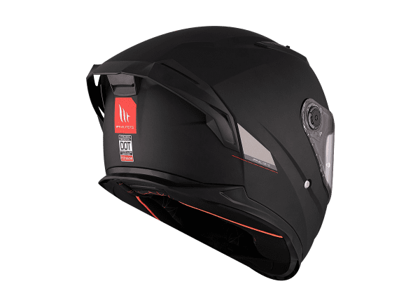 Casco Integral MT BRAKER SV SOLID NEGRO MATE - Imagen 6