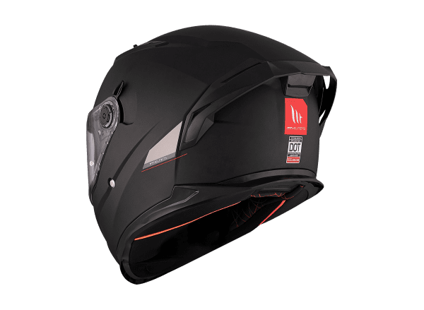 Casco Integral MT BRAKER SV SOLID NEGRO MATE - Imagen 8