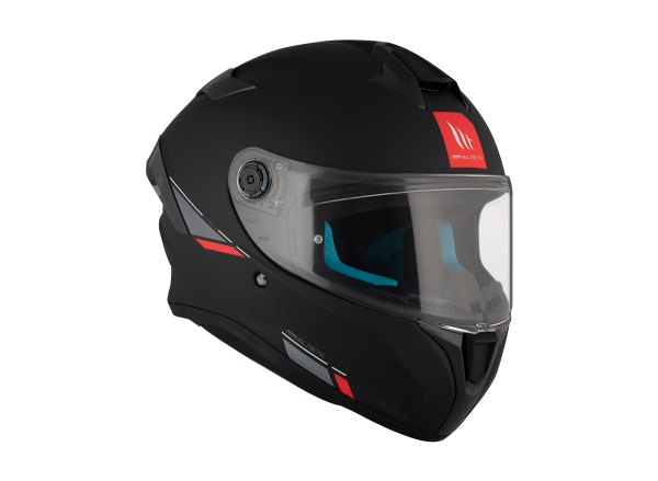 Casco Integral MT Targo S Solid A1 Negro Mate - Imagen 4