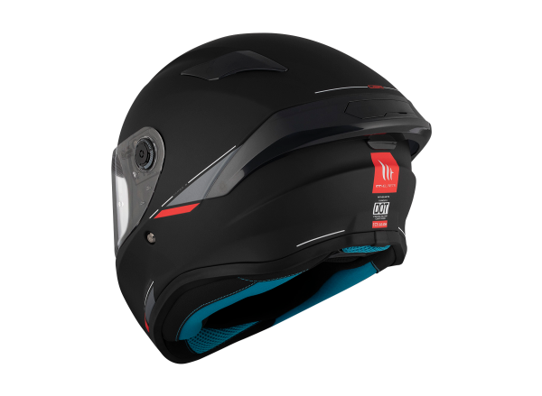 Casco Integral MT Targo S Solid A1 Negro Mate - Imagen 8