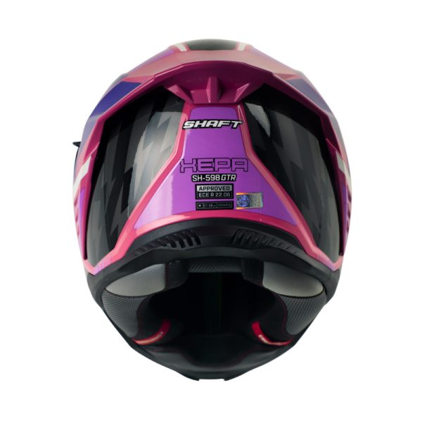 Casco Integral Shaft 598 GTR XEPA FUCSIA MORADO VISOR MORADO IRIDIUM - Imagen 2