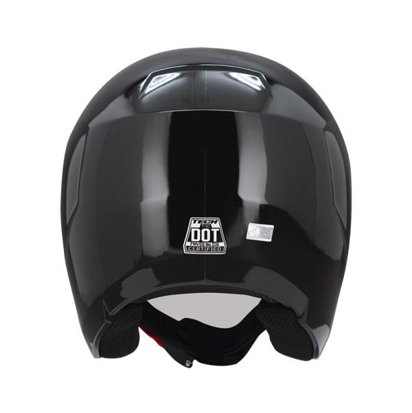 CASCO ABIERTO TECH 10 NEGRO BRILLANTE VISOR TORNASOL AZUL + VISOR TRANSPARENTE - Imagen 2