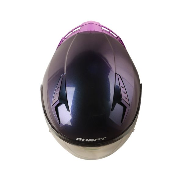 Casco Abierto Shaft SH-226GT SOLID CAMALEON VISOR  IRIDIUM PLATEADO - Imagen 3