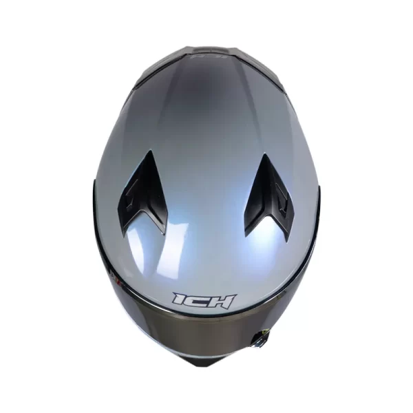 CASCO INTEGRAL ICH 503 SOLID CAMALEON GRIS VISOR AZUL - Imagen 4
