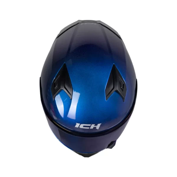 CASCO INTEGRAL ICH 503 SOLID CAMALEON AZUL - Imagen 4